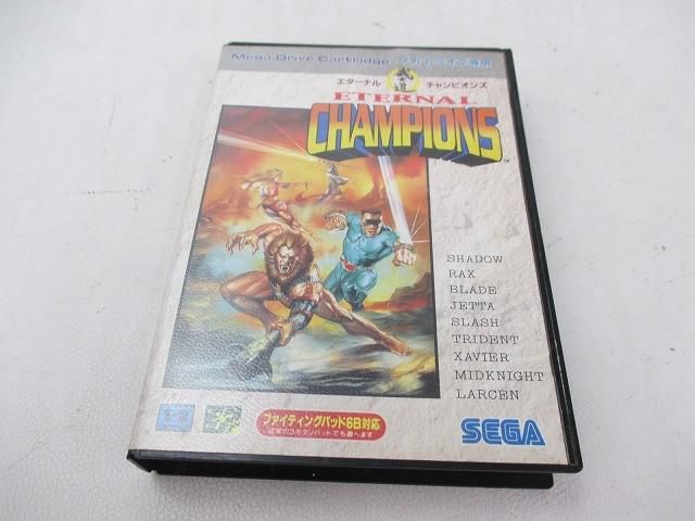 中古品 ゲーム セガ メガドライブ ソフト エターナル チャンピオンズ 箱付き