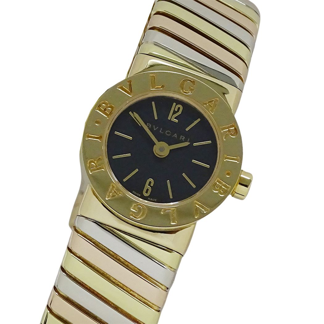 ブルガリ BVLGARI 時計 レディース ブランド ブルガリブルガリ トゥボガス クオーツ QZ 750YG 750WG 750PG BB192T Mサイズ 金無垢 バングル ラウンド 磨き済み 【中古】 683,760円