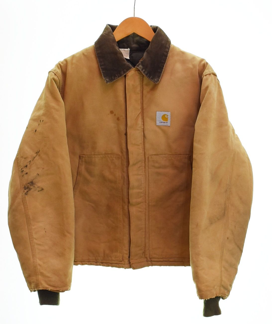 カーハート Carhartt 80s 90s Traditional Short Jacket トラディショナル ショート ジャケット ダック ジャケット 80年代 90年代 JQ186 42 ジャケット ベージュ LLサイズ 103MT-5271