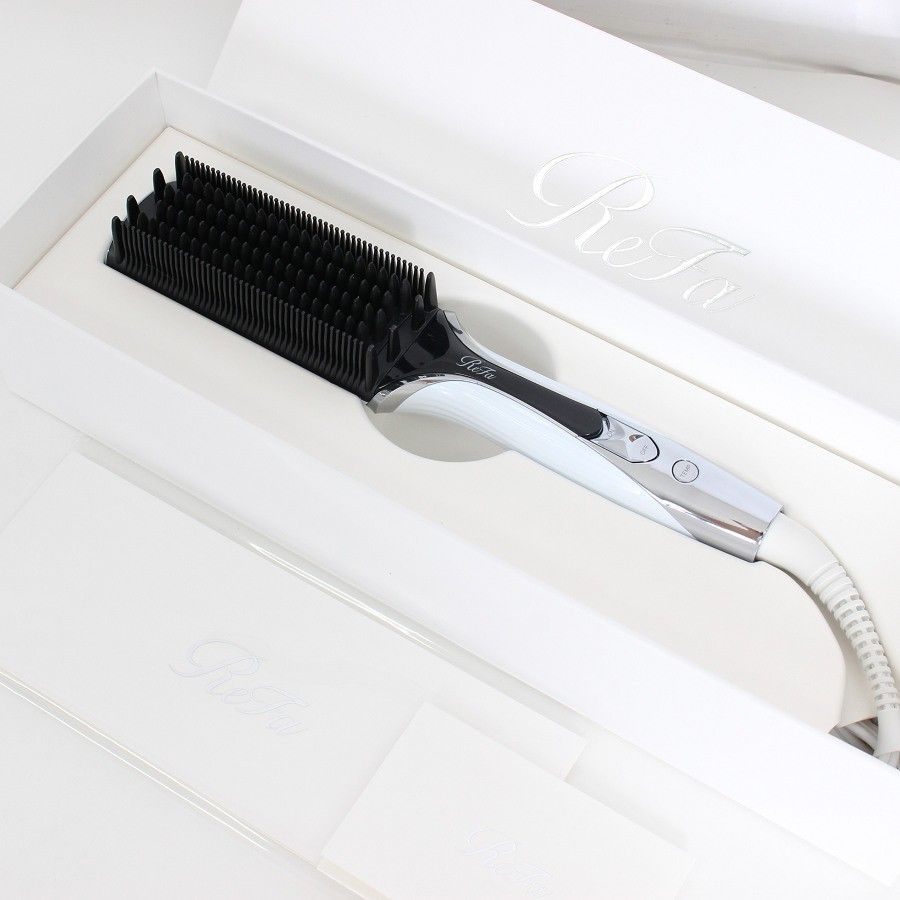 【美品】MTG ReFa STRAIGHT BLOW IRON RE-CX-02A ホワイト リファ ストレート ブローアイロン 本体