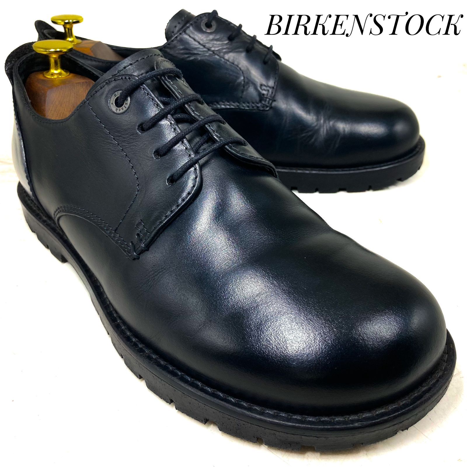 【希少・生産終了品】BIRKENSTOCK ビルケンシュトック GILFORD ギルフォード 黒 ブラック 26.5cm　革靴 ビジネスシューズ ドレス カジュアル 本革 本皮 メンズ 7,685円