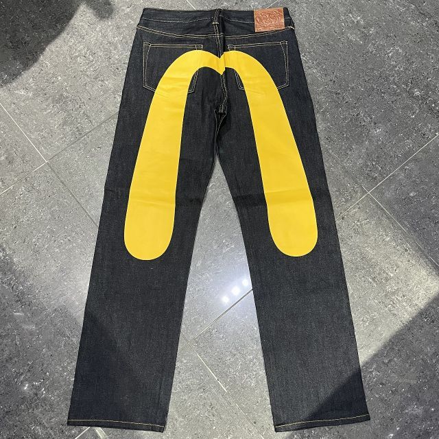 EVISU エビス イエロー大黒プリント バギーフィットジーンズ SIZE-31×34 2EAECM2JE99600CT デニムパンツ 南堀江店 29,304円