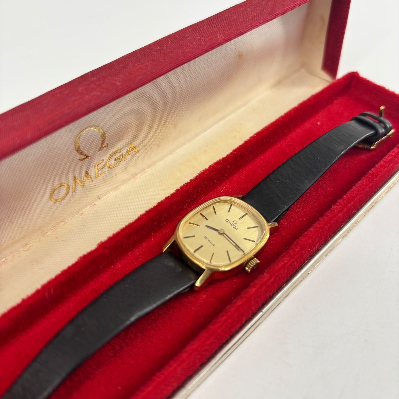 OMEGA オメガ デビル 手巻き 腕時計 ゴールド