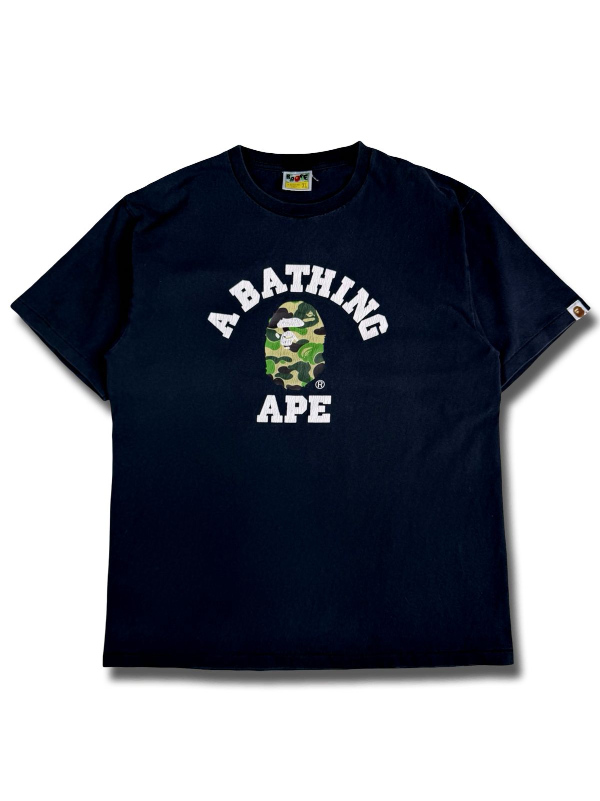 アベイシングエイプ ABC カモフラージュ カレッジ Tシャツ