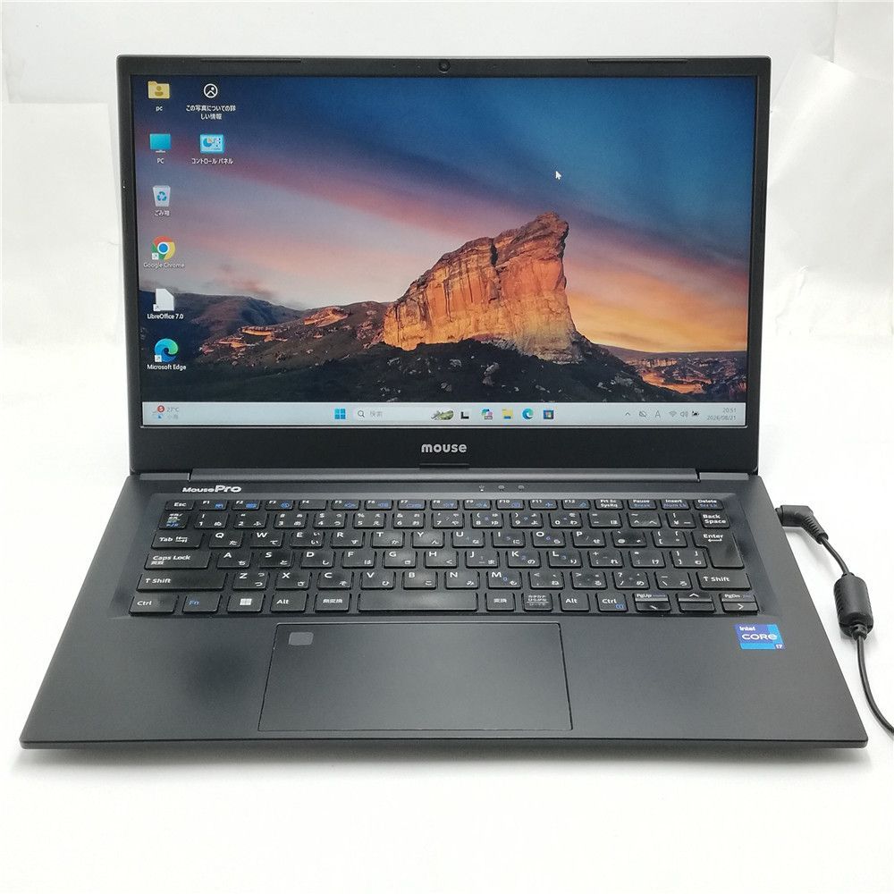 高性能 Wi-Fi有 中古ノートパソコン mouse C4I7U01BKAAA Core i7 1195G7 32GB 512GB 高速SSD 無線LAN カメラ Windows11 Office済 即使用可