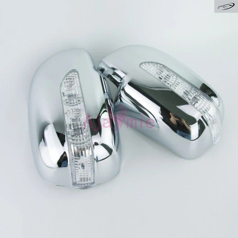 トヨタ フォーチュナー SW4 2005-2011用 ドアミラーオーバーレイカバー LEDターンシグナルオーバーレイ付き カースタイリング