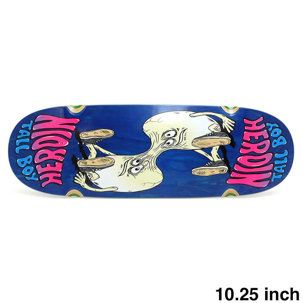 HEROIN DECK ヘロイン デッキ TEAM MERGED TALL BOY 10.25 WHEEL WELLS（付属デッキテープ・11inch）　スケートボード スケボー 15,400円