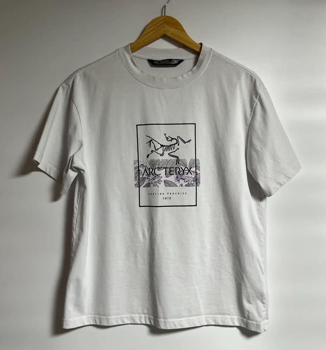 ユニセックス ARC'TERYX アークテリクス ビックロゴ クロップド 半袖 Tシャツ ロングスリーブ M