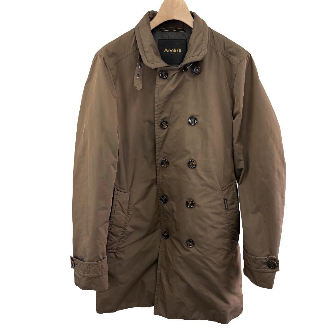 ムーレー Moorer ダブルブレスト ステンカラーコート ブラウン メンズ 35,607円