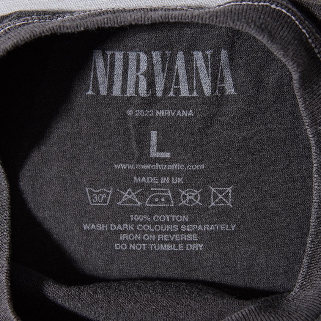 ニルヴァーナ NIRVANA Tシャツ XL 相当 (表記L) グレー バンT バンドT