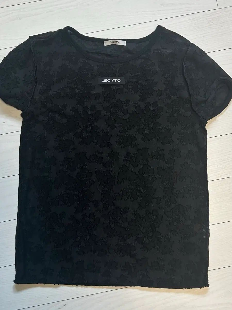 新品レシート・ダマスク・レース Tシャツ