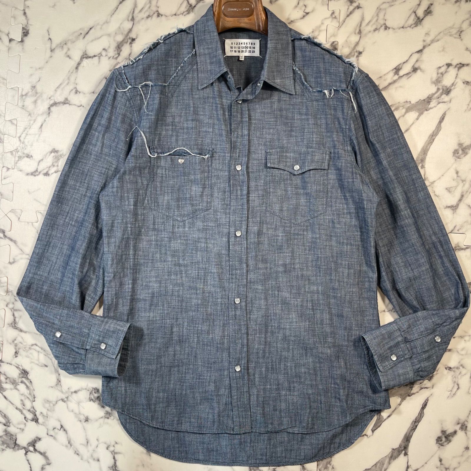 Maison Margiela 18SS ⑭ カットオフ ウエスタンシャツ 41
