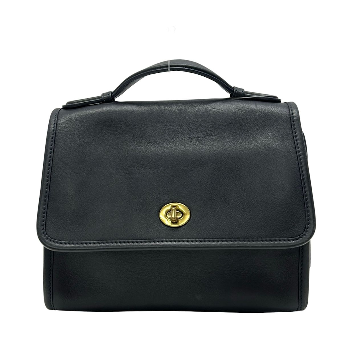 COACH(コーチ) ハンドバッグ - 9870 ダークネイビー レザー