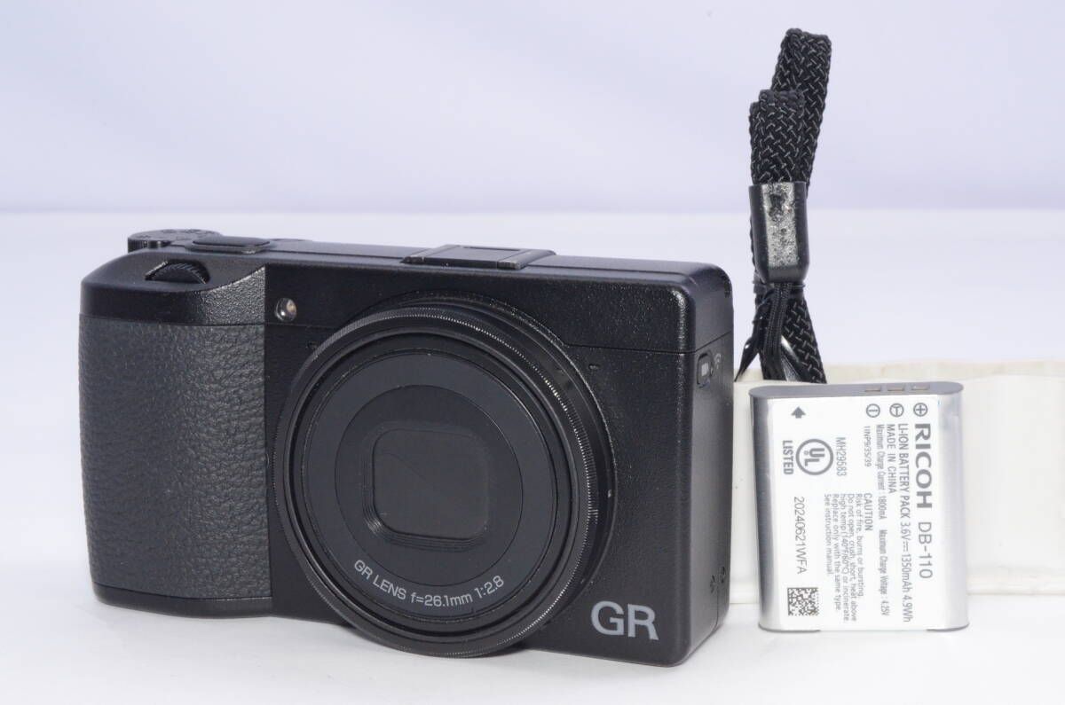 RICOH GR IIIx 高画質コンパクトデジタルカメラ ショット数2,125枚 コンディション良好