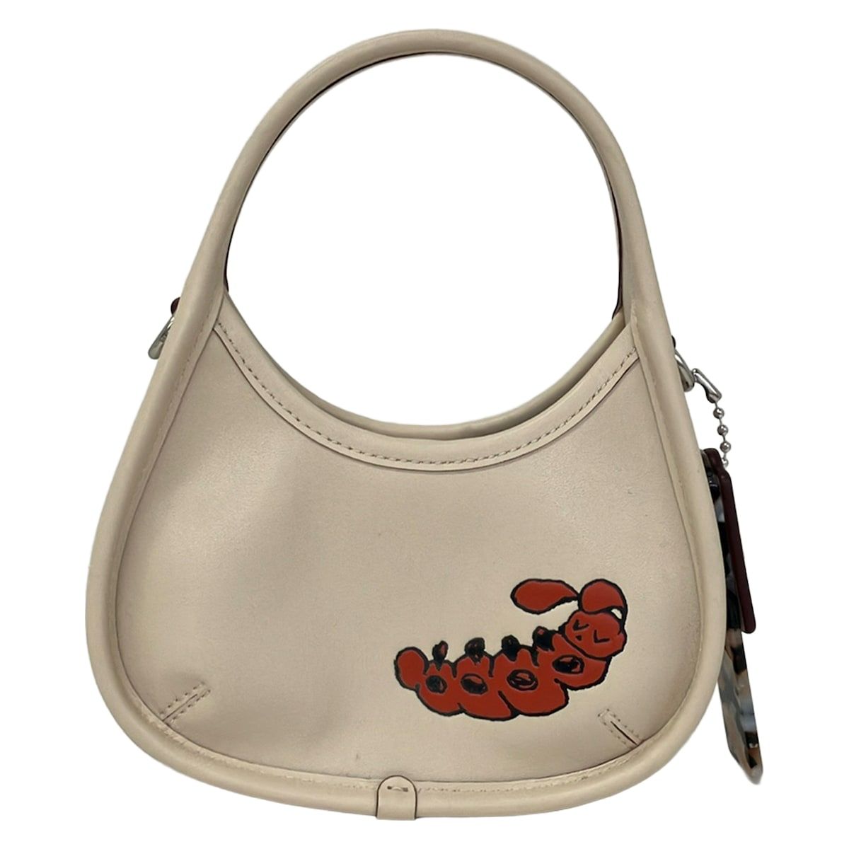 Coachtopia(コーチトピア) ハンドバッグ美品 ミニエルゴバッグ CQ837 アイボリー×ブラウン ミニバッグ レザー 14,553円
