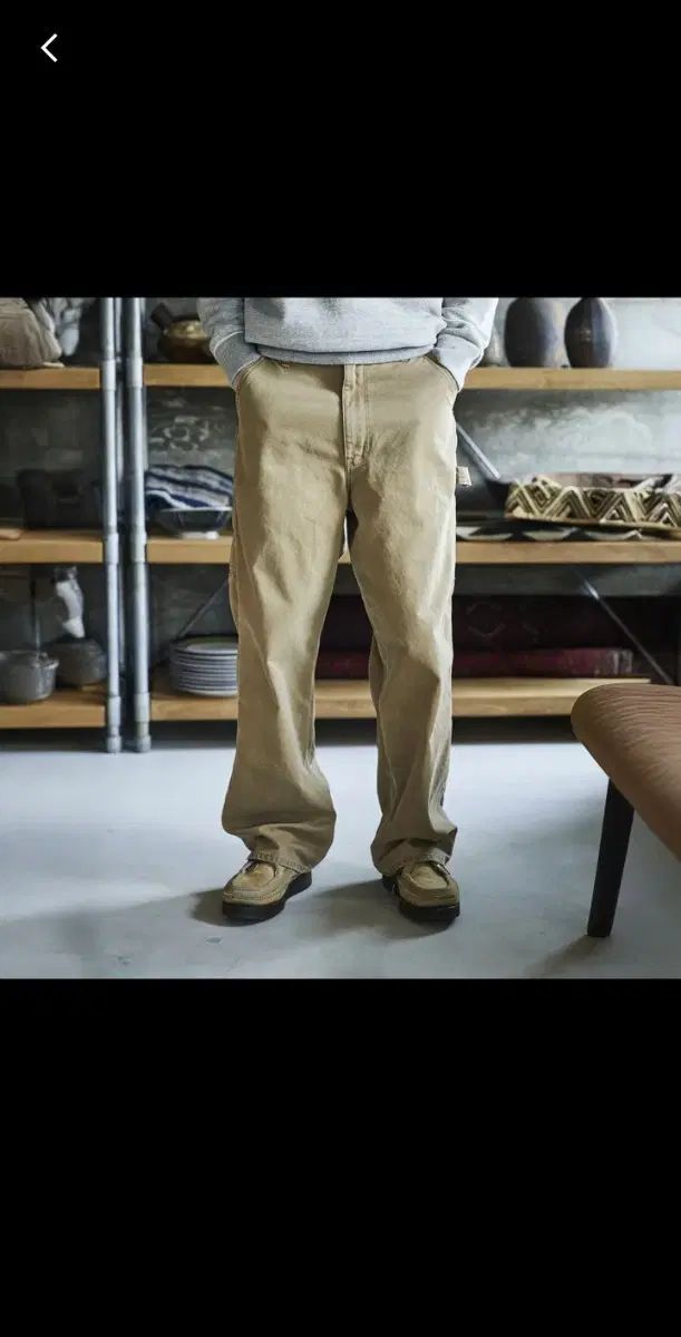 2size オアスロウ ダッドフィット Oxford ペインター パンツ ブラウン