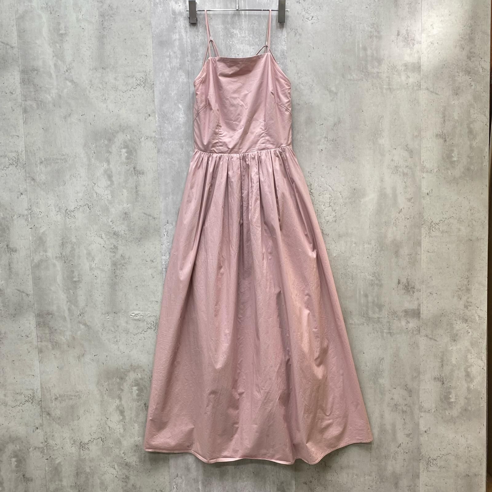 ▽ SNIDEL スナイデル バックオープンキャミギャザー ドレス フェミニン 上品 きれいめ 1 ピンク ■◆ レディース