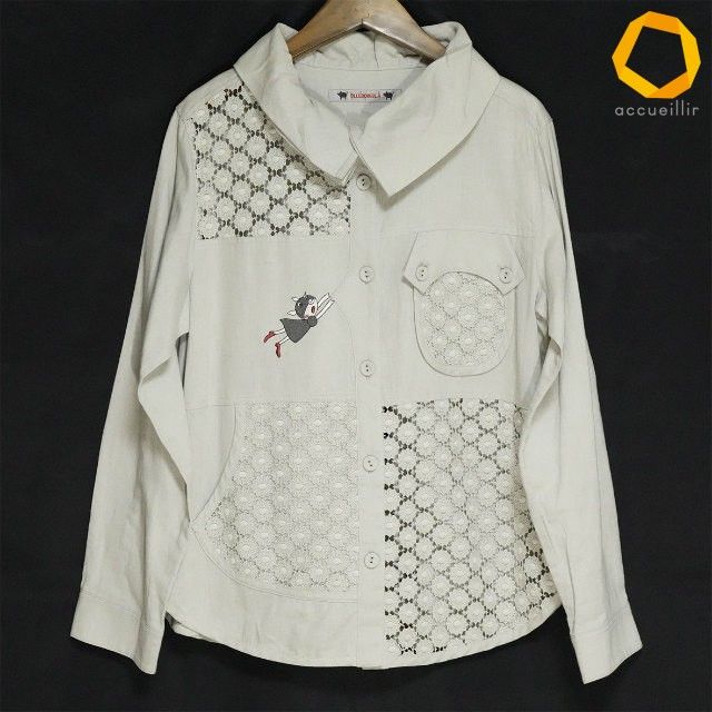 #anc オレボレブラ アルベロベロ OLLEBOREBLA シャツ・ブラウス グレー 花柄 豚 麻混 レディース [823742] 8,880円