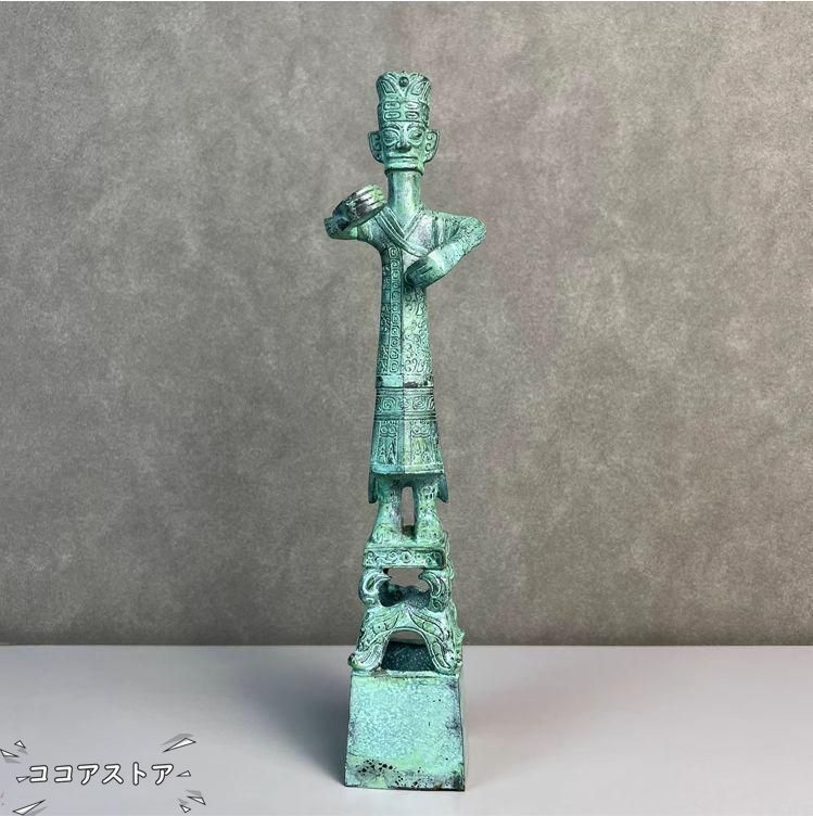 銅器の大立人 装飾品 現代工芸品美術品 置物
