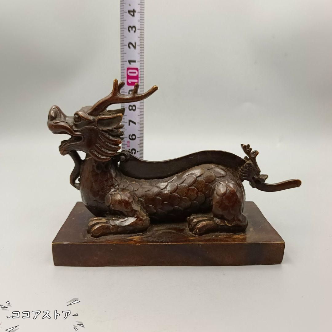 竜頭 押し切り 正義 化身 工芸品 美術品 置物 竜頭 押し切り 正義 化身 工芸品 美術品 置物
