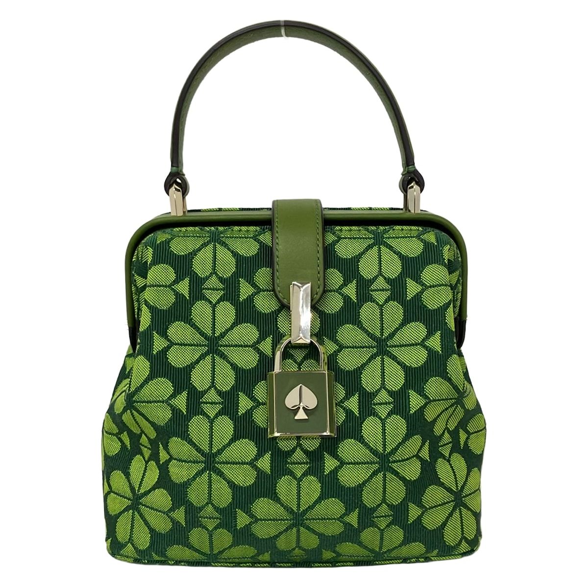 Kate spade(ケイトスペード) ハンドバッグ美品 - PXRUB217 ダークグリーン×カーキ レザー