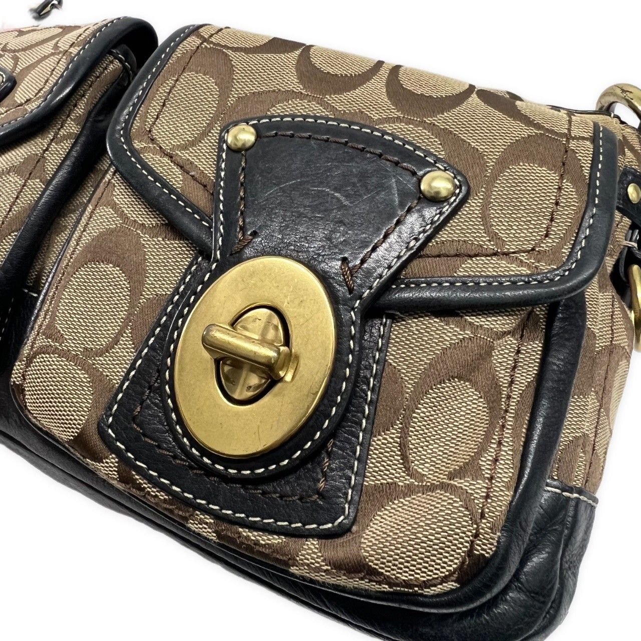 COACH コーチ ショルダーバッグ ワンショルダー シグネチャー ターン