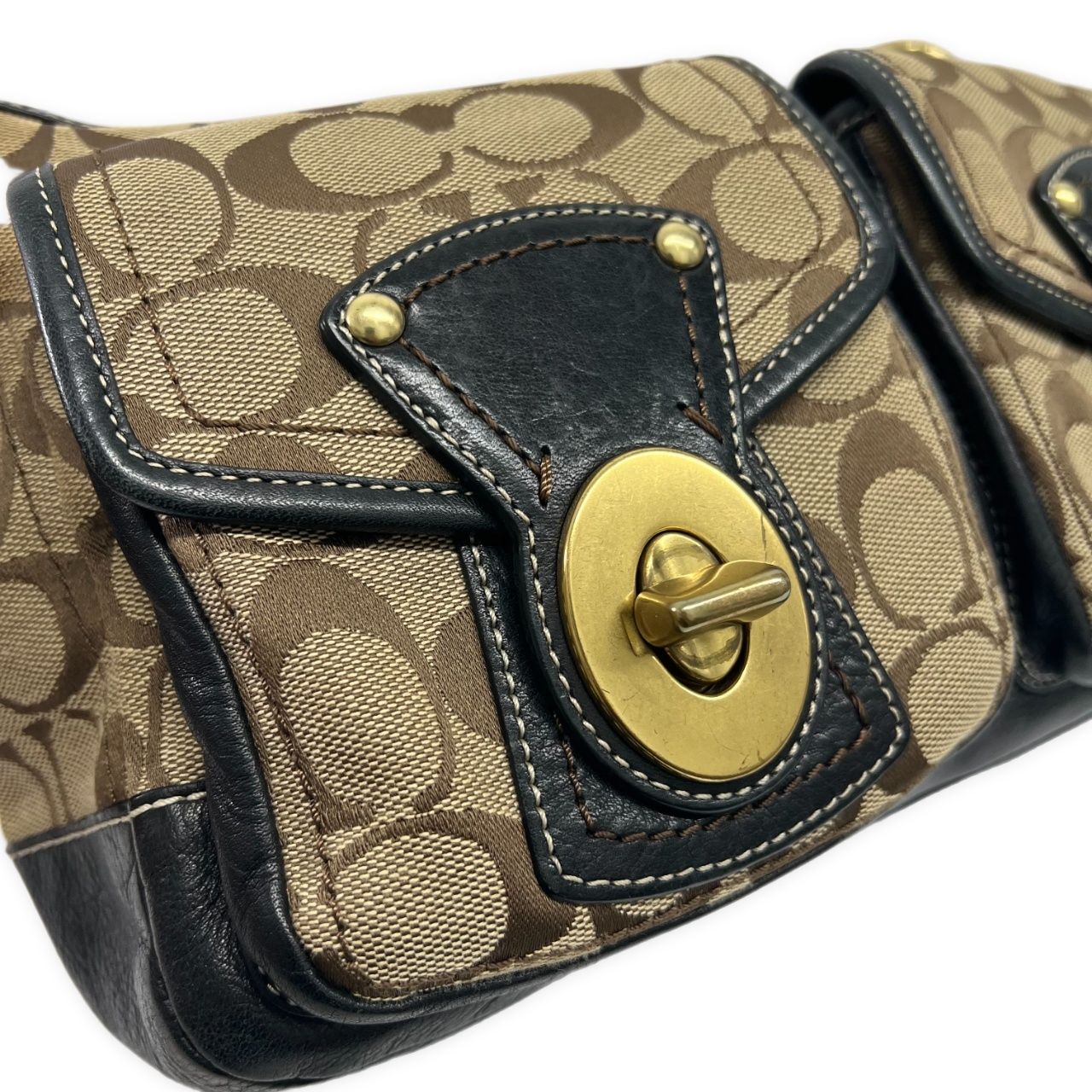 COACH コーチ ショルダーバッグ ワンショルダー シグネチャー ターン