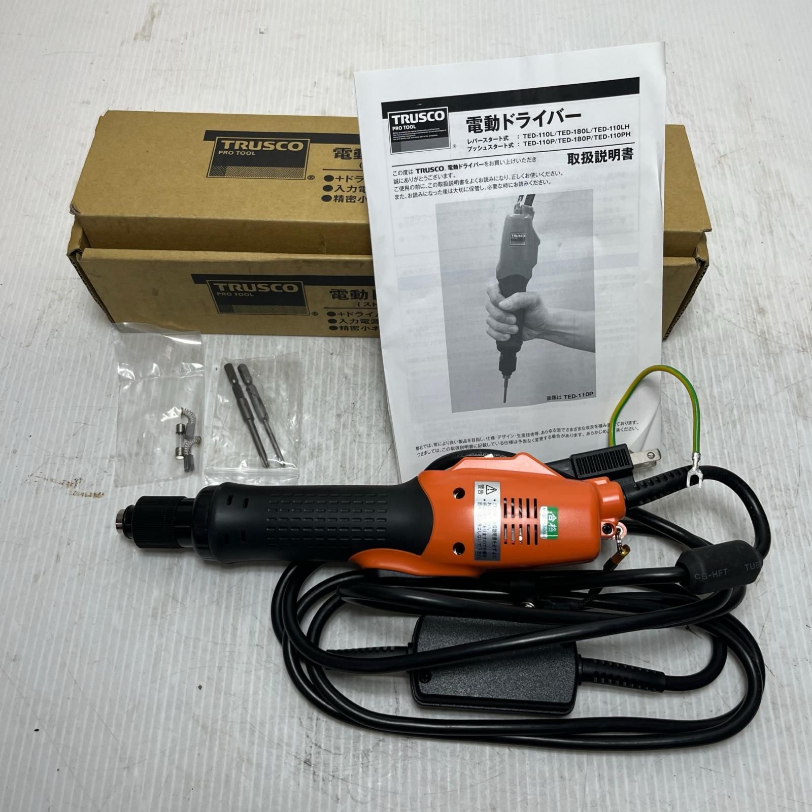 TRUSCO トラスコ 電動ドライバー TED-110L オレンジ