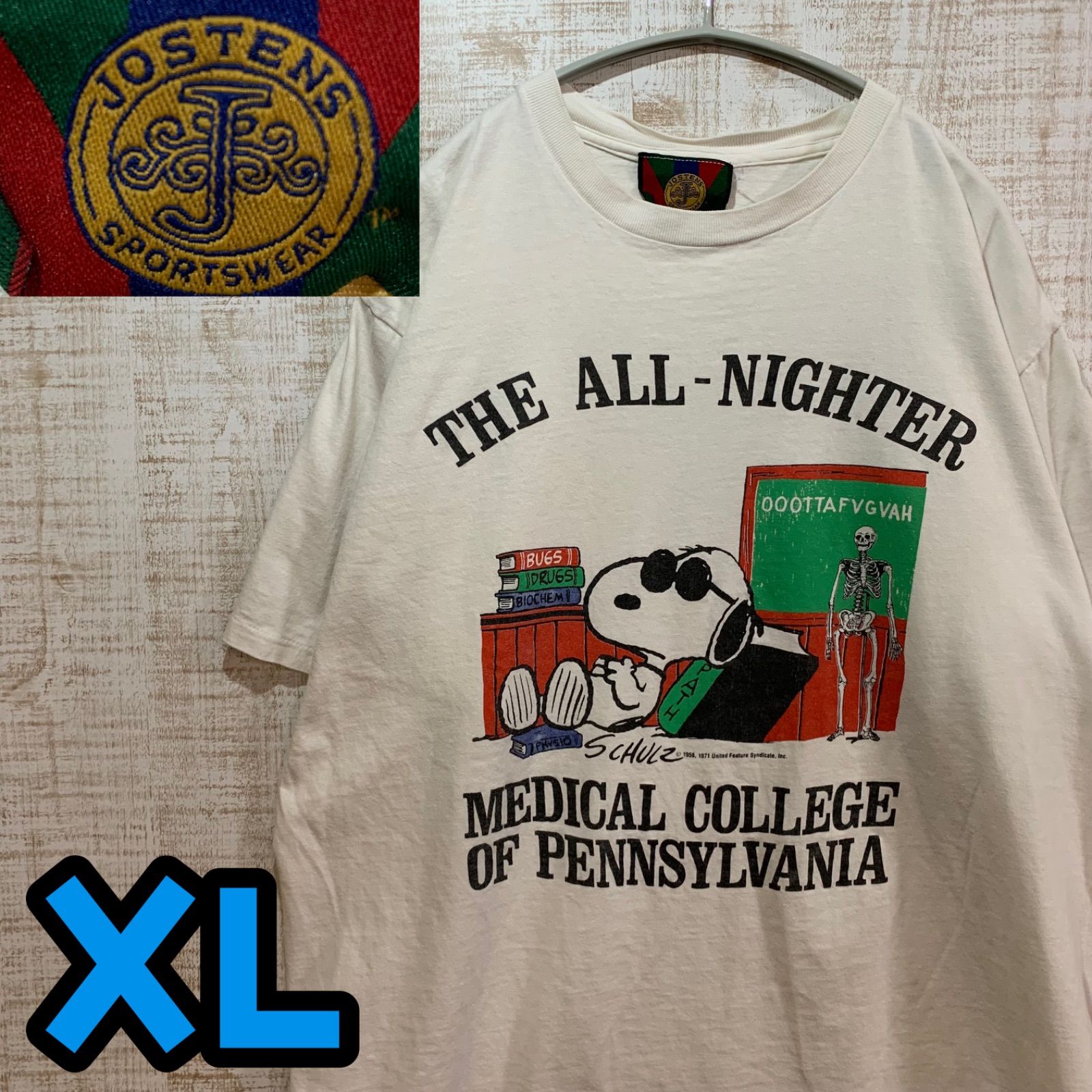 T9084 JOSTENS PEANUTS Tシャツ USA製 スヌーピー