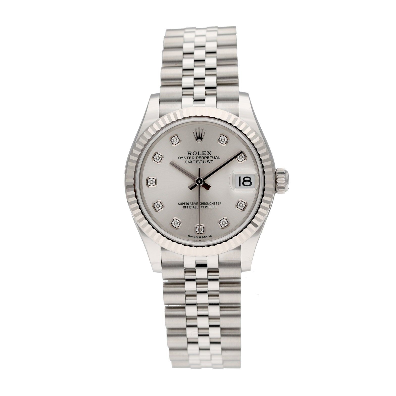 【新品】 ロレックス 時計 デイトジャスト 31 10P インデックス ダイヤ 278274G シルバー文字盤 自動巻き ROLEX 977,130円