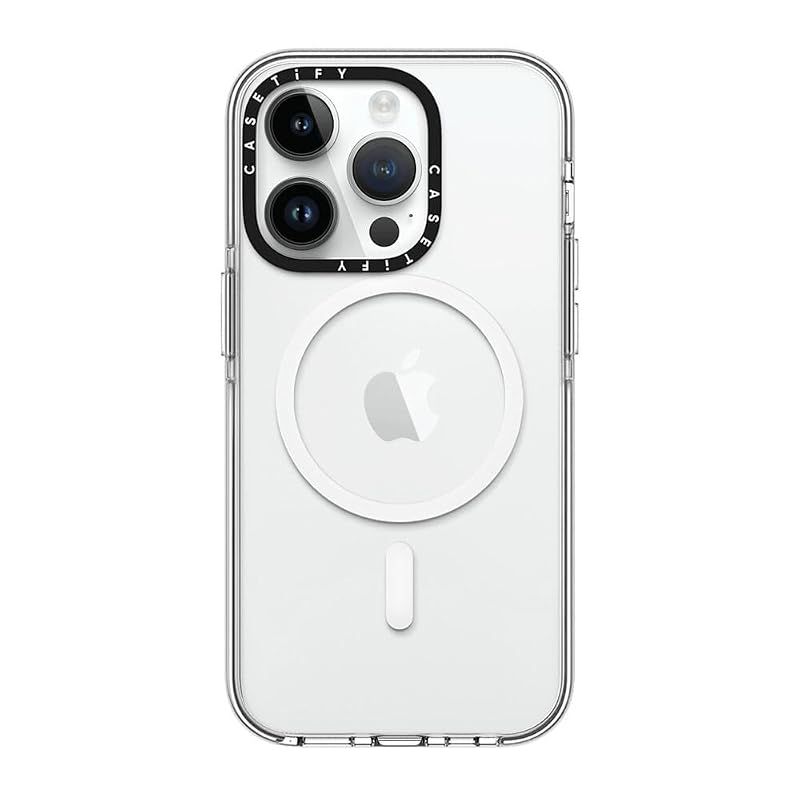 【新品】 CASETiFY iPhone 14 Pro 用 ケース インパクト クリアMagSafe対応 - クリア