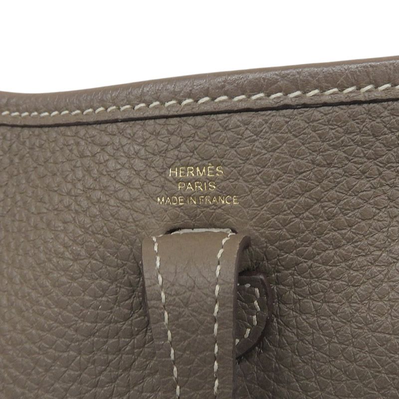 エルメス HERMES エブリン16TPMアマゾン ショルダーバッグ トリヨンクレマンス エトゥープ Z刻印 2021年 中古 新入荷 HE1225