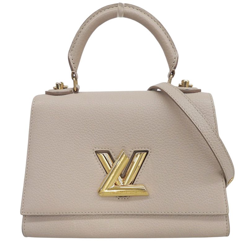 ルイヴィトン LOUIS VUITTON ツイスト ワンハンドルPM 2WAY ハンドバッグ ショルダー トリヨン グレージュ M57214 中古 新入荷 LV2191