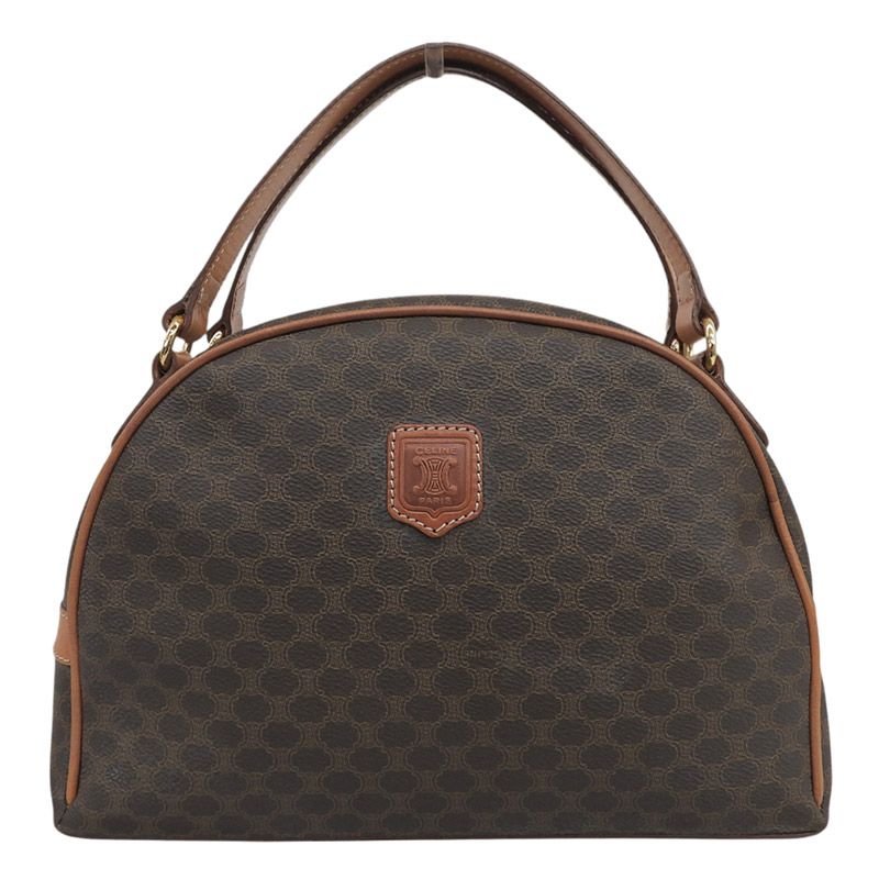 セリーヌ CELINE マカダム ハンドバッグ PVC/レザー ブラウン 中古 新入荷 OB2942 39,520円