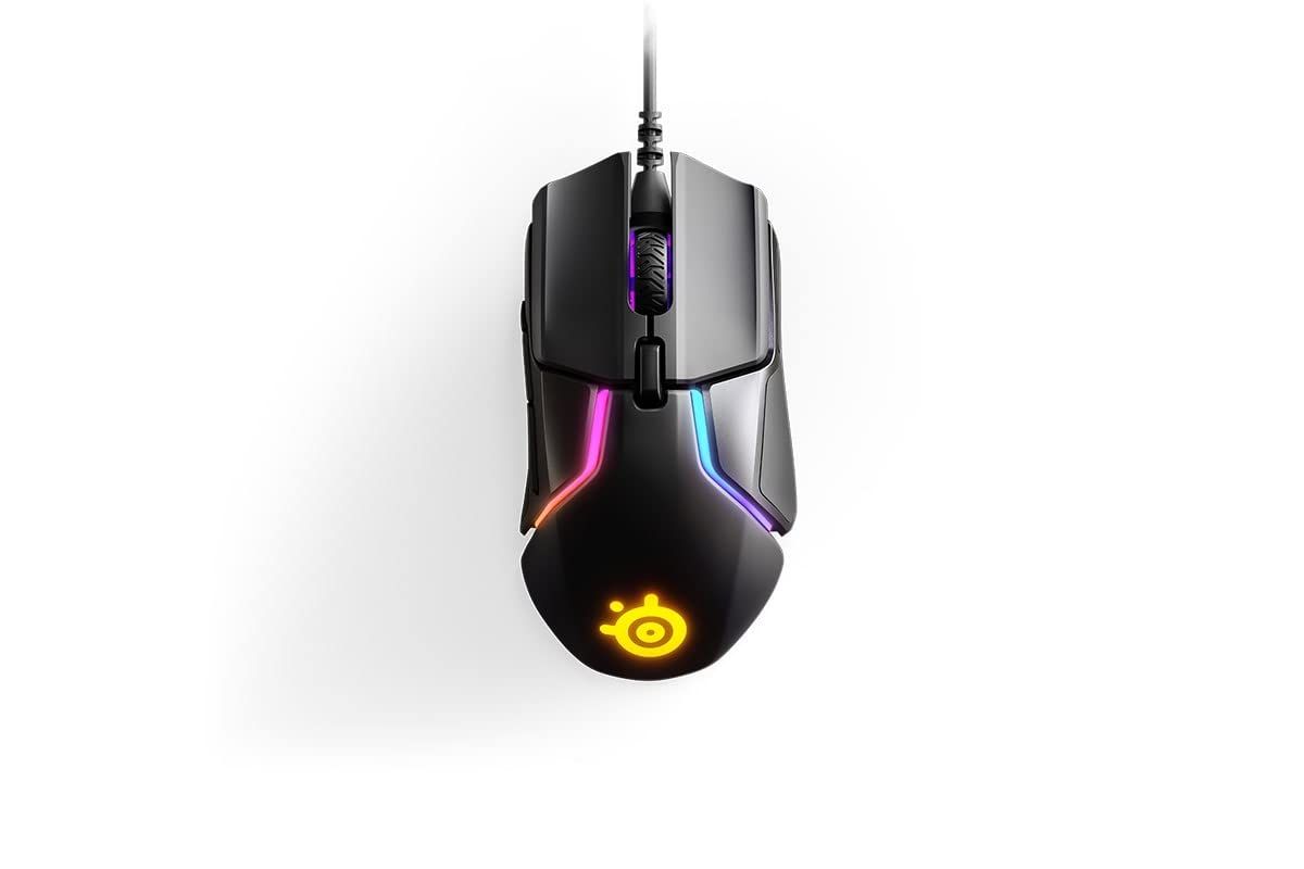 SteelSeries ゲーミングマウス 有線 デュアルセンサー 重量・重心カスタマイズ機能 32ビットARM プロセッサー搭載 Rival 600 62446