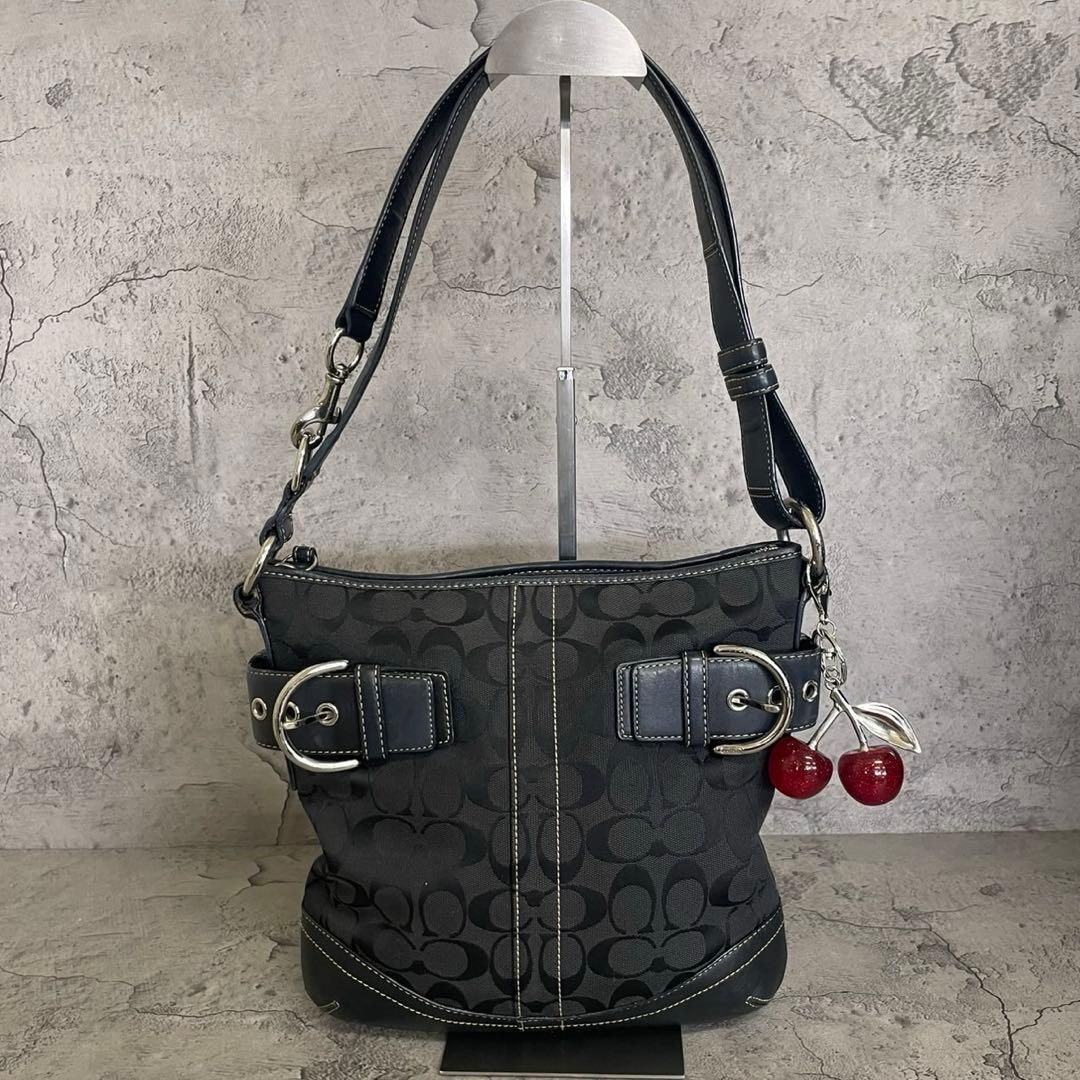 COACH Y2K Soho Signature Shoulder Bag　コーチ　ワンショルダーバッグ　シグネチャー　キャンバス　レザー
