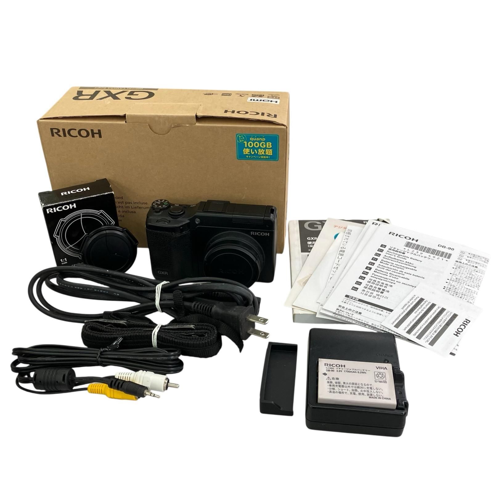 186000 작동 확인 리코 리코 디지털 카메라 GXR 블랙