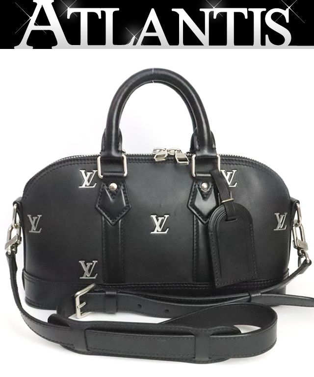 【広尾店】ルイヴィトン Louis Vuitton アルマEW 2WAYバッグ 黒 LVブラゾン M24529 RFID 【19893】