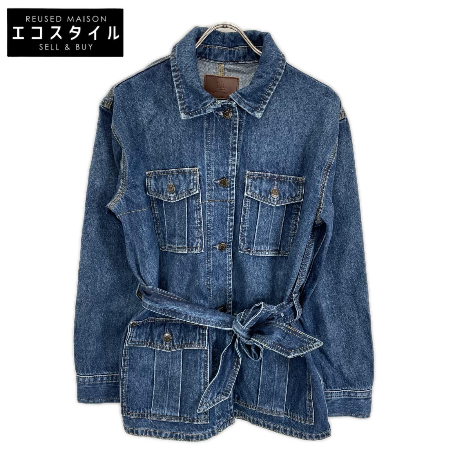 LAUREN RALPH LAUREN　ローレン ラルフローレン　インディゴ デニムシャツジャケット　M