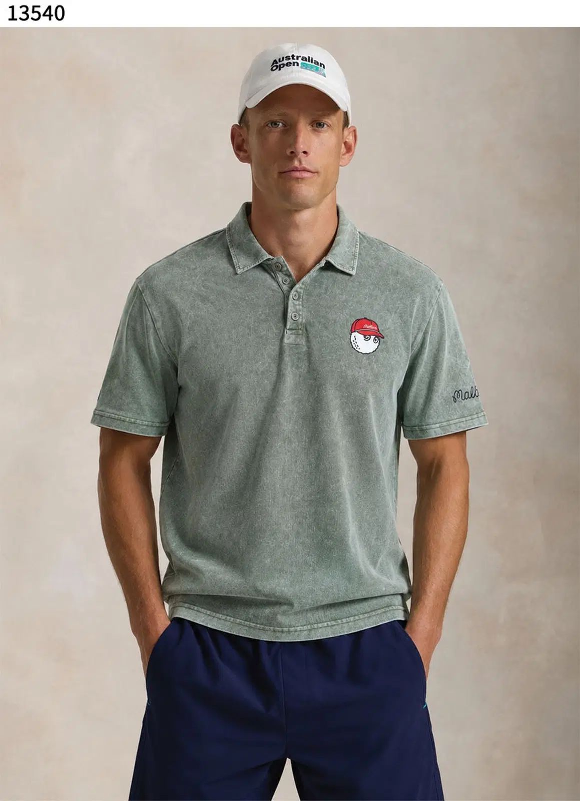 マルボンゴルフ MALBON GOLF メンズ バケット PK Kara Tシャツ 18,326円