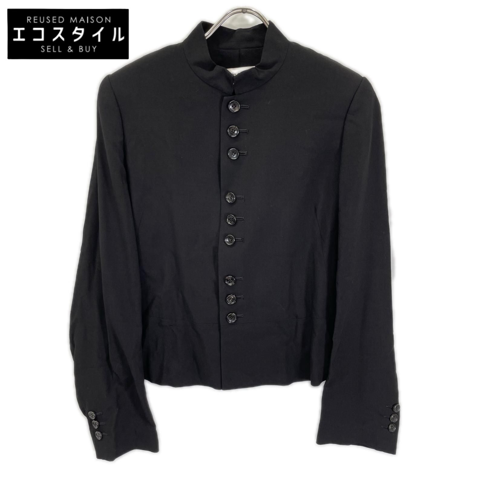 robe de chambre COMMEdesGARCON　ローブドシャンブル コムデギャルソン　97年 RJ-100340 ブラック スタンドカラー ジャケット　表記なし