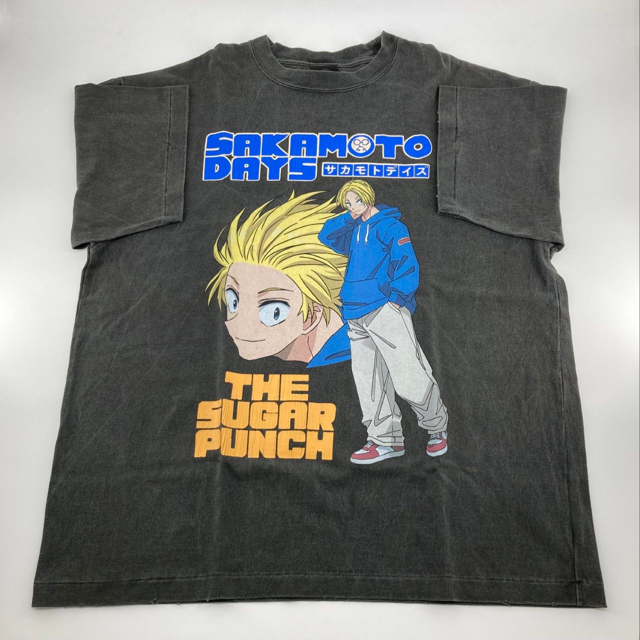 THE SUGAR PUNCH（ザ シュガーパンチ） SAKAMOTO DAYS SS TEE SHIN TSDM25SM004/L #L 半袖Ｔシャツ ブラック