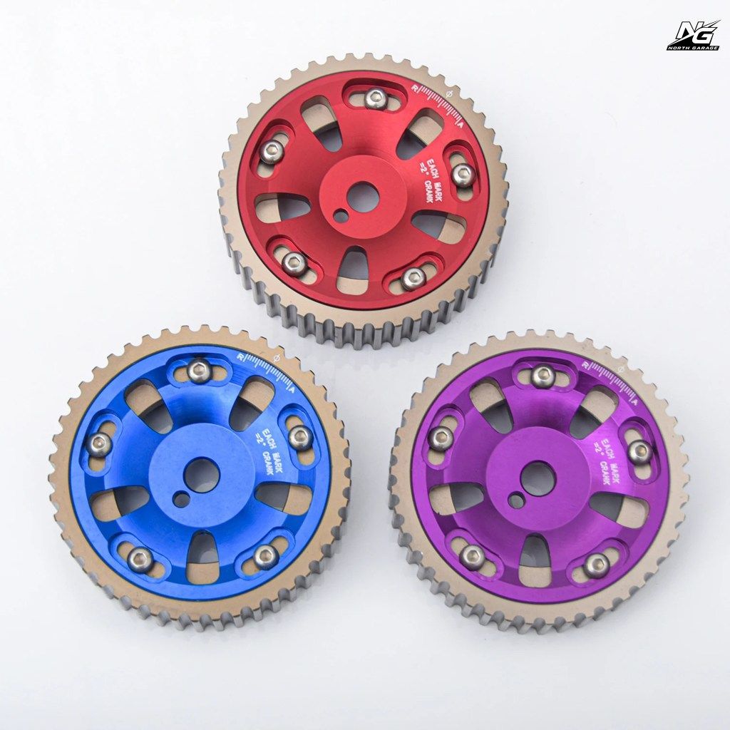 三菱ランサーミラージュ 4G92 4G93 SOHC 91-96 用タイミングギアカムギアプーリー 1ピース