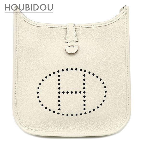 エルメス HERMES ショルダーバッグ エヴリン3 23 トリヨンクレマンス クレ シルバー金具 オフホワイト エブリン 2026年製 G 【箱】【中古】