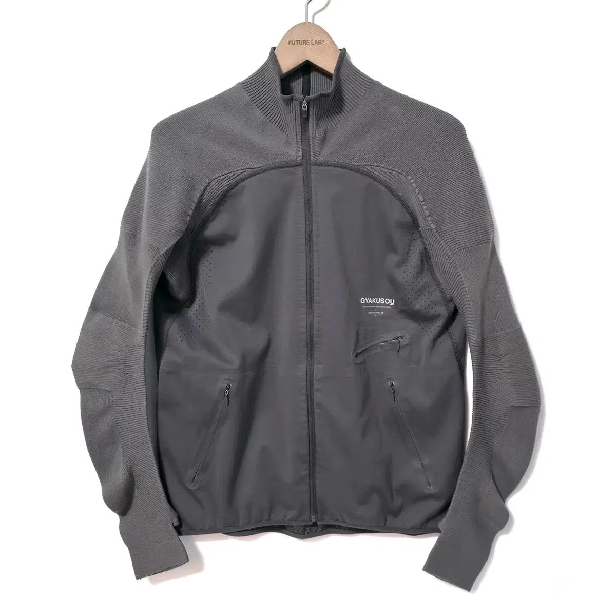 M NIKE アンダーカバー ギャクソウ エンジニアード ニット ジャケット DARK GRAY