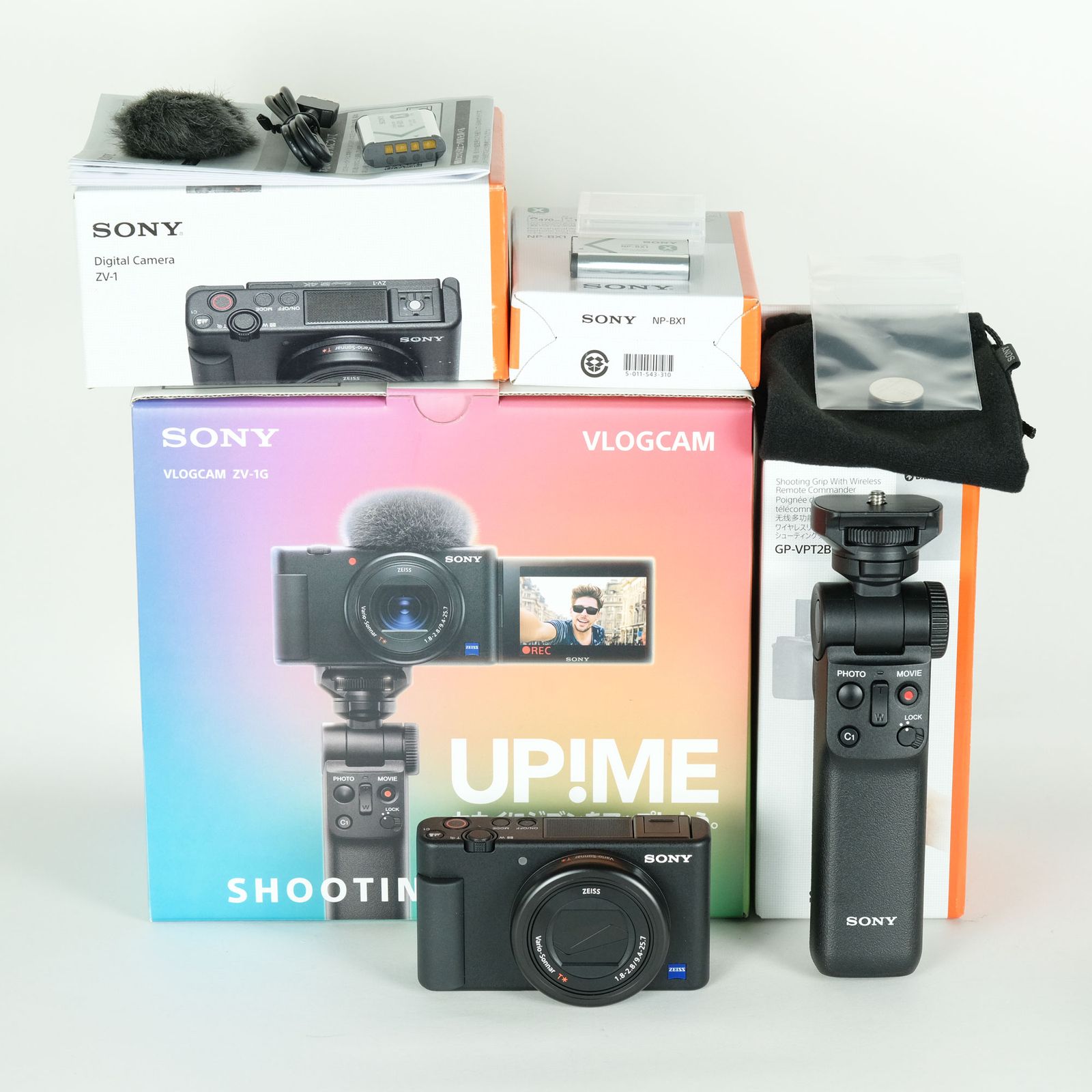 [美品] SONY VLOGCAM ZV-1G B シューティンググリップキット ブラック | コンパクトデジタルカメラ