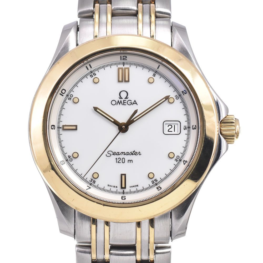 オメガ OMEGA 2311.20 シーマスター120M デイト ホワイト クォーツ メンズ 良品 腕時計 E#149627 96,745円