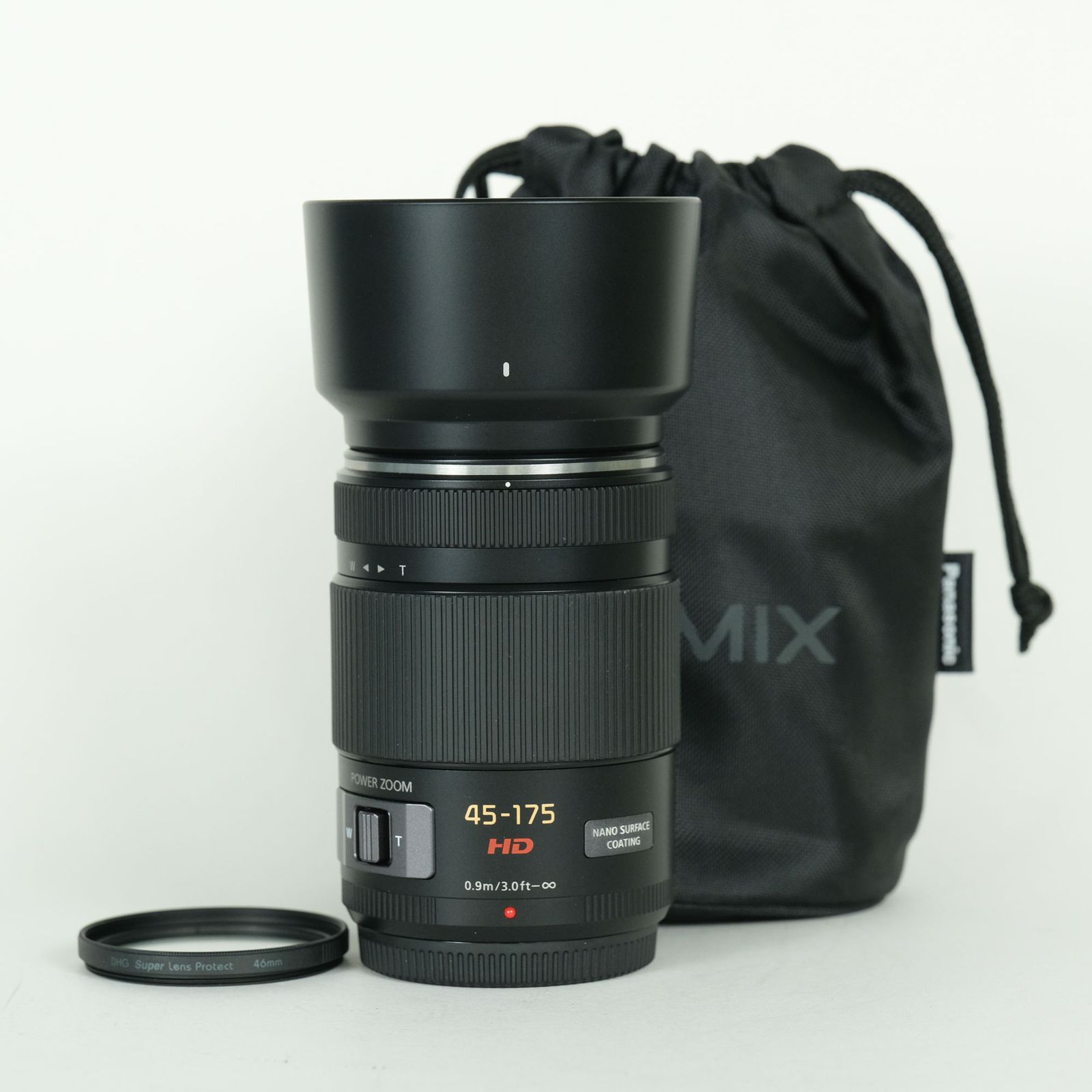 [美品 | フィルター付] Panasonic LUMIX G X VARIO PZ 45-175mm / F4.0-5.6 ASPH. / POWER O.I.S. [ブラック] | マイクロフォーサーズマウント