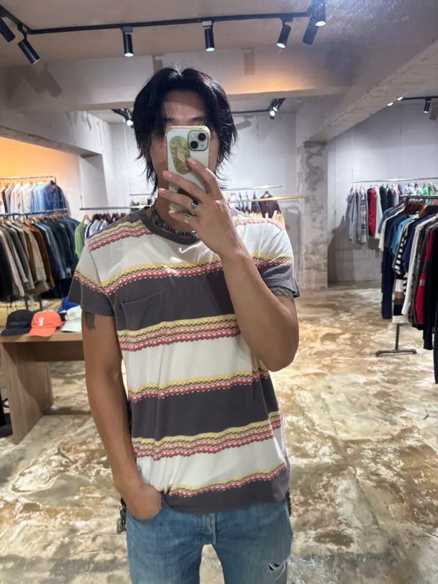 Levis Sportswear Portugal Made マルチ ストライプ ポケット Tシャツ 8,703円