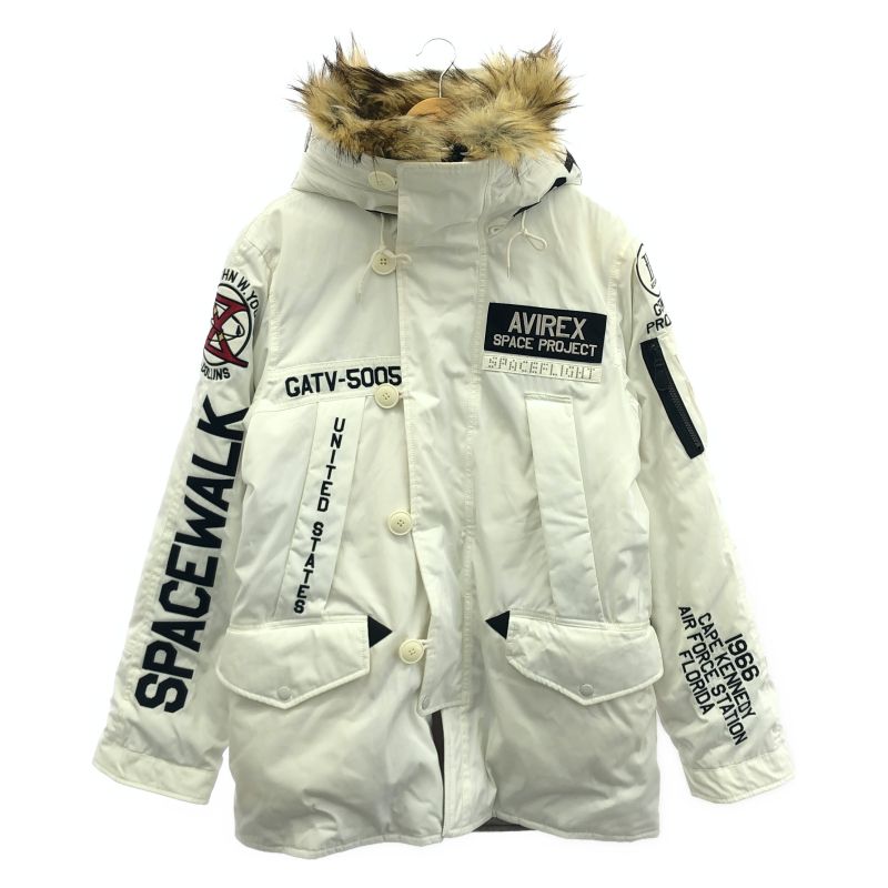 【中古】AVIREX N-3B SPACE WALK ジャケット サイズL ホワイト 6172177[66]